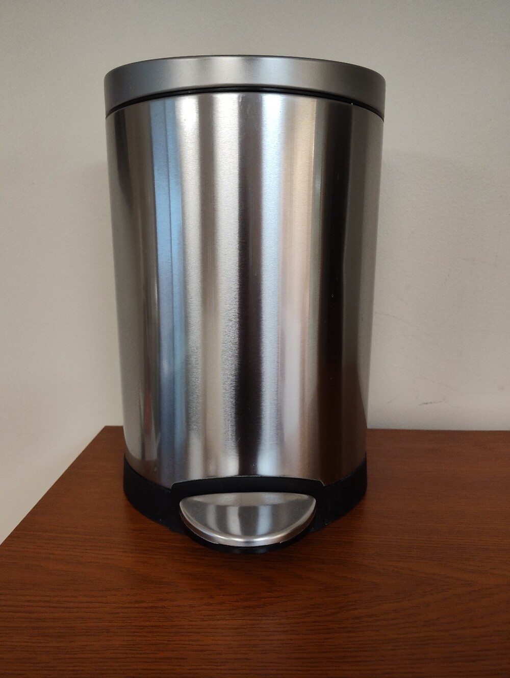 Simplehuman 6L ( 1.6 Gal) Stainless Steel Semi-Round Step Garbage Can